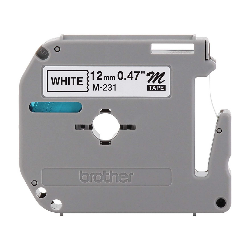 Rollo de cinta Brother M231. 12 mm x 8 m.