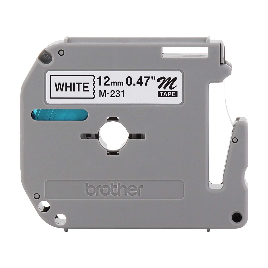Rollo de cinta Brother M231. 12 mm x 8 m.