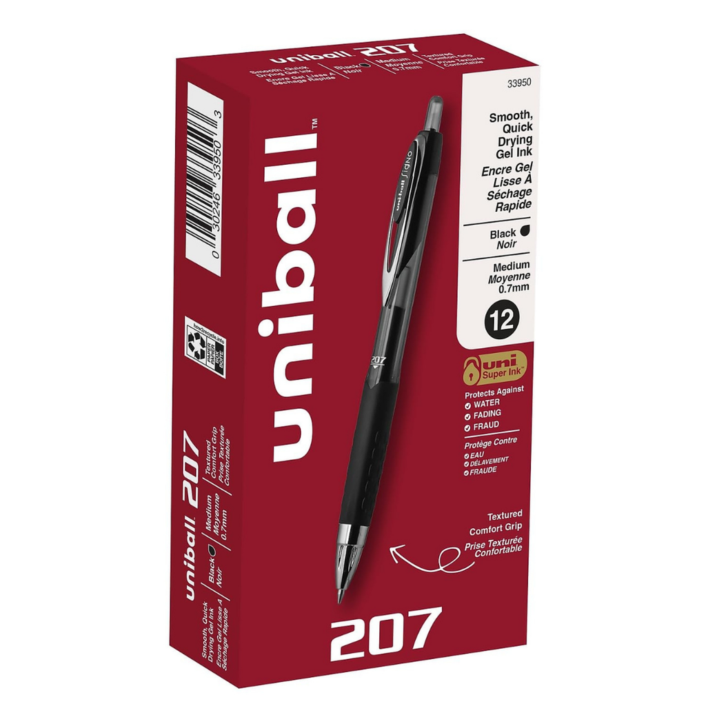 Uniball 207. 12 Bolígrafos.