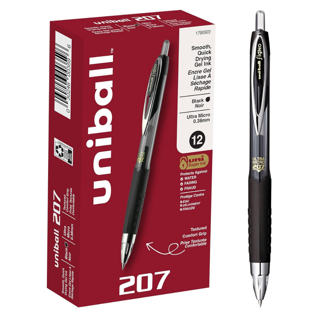 Uniball 207. 12 Bolígrafos.