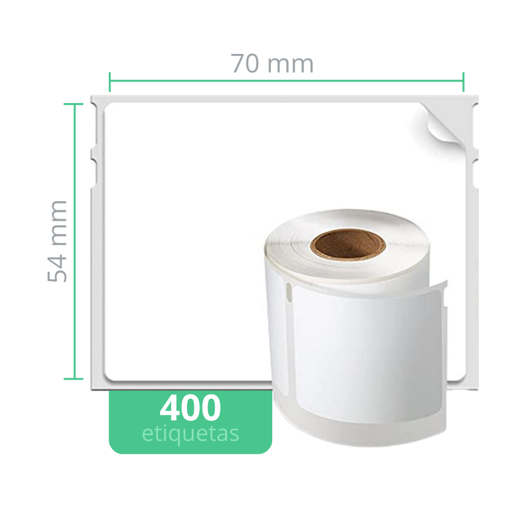 Dymo LabelWriter multiproposito (54x70 mm) - 400 etiquetas