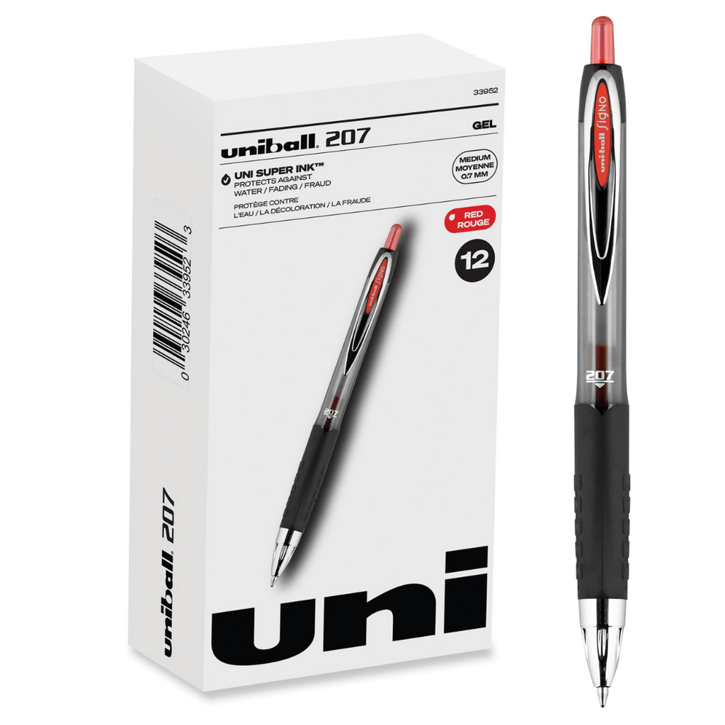 Uniball 207. 12 Bolígrafos.