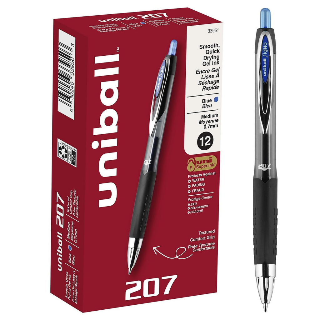 Uniball 207. 12 Bolígrafos.