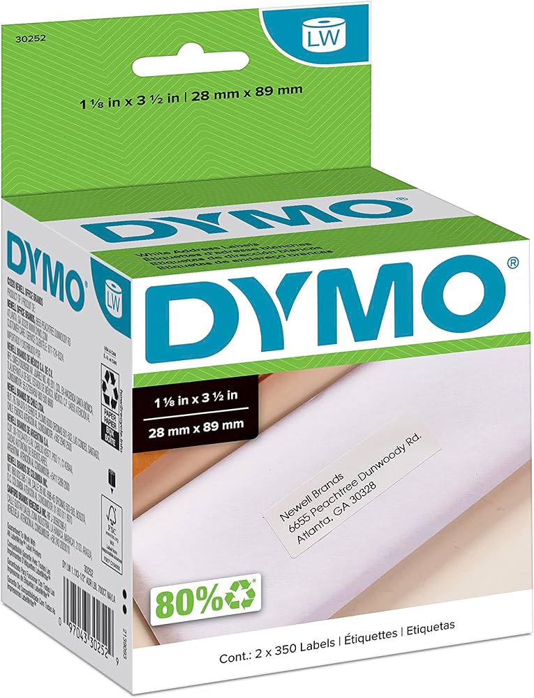 Dymo® LabelWriter etiquetas direcciones (29x89 mm) - 700 etiquetas