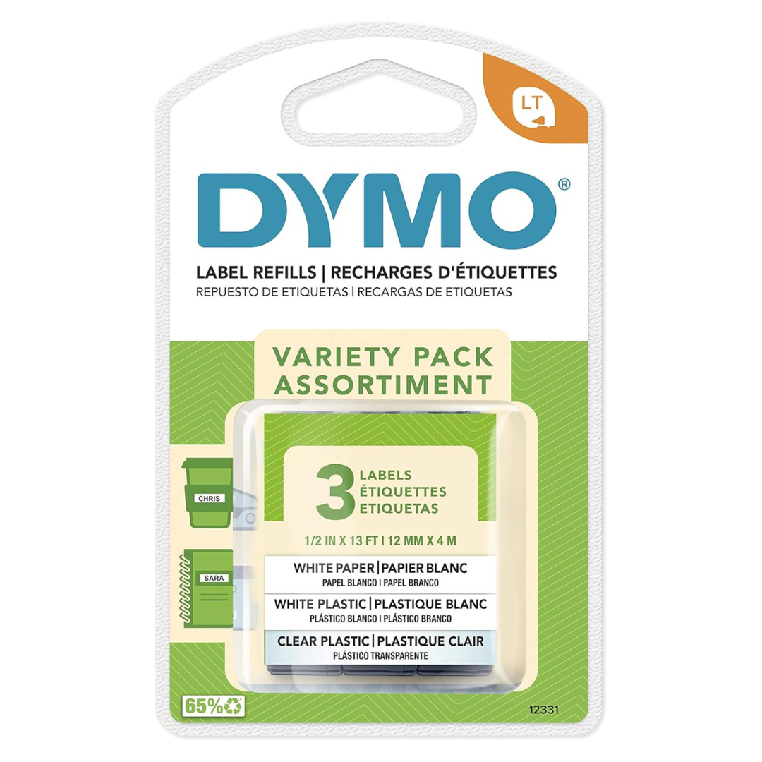 Dymo LetraTag Pack Surtido - 3 Rollos