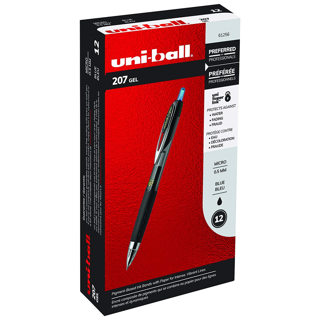 Uniball 207. 12 Bolígrafos.